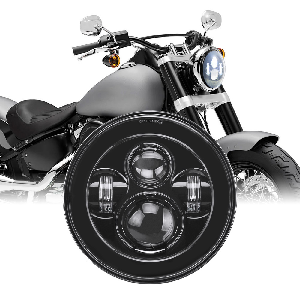 Universal 7 Inch LED Headlight - Universal Motorcycle Led Headlight Projector ulasan dan harga