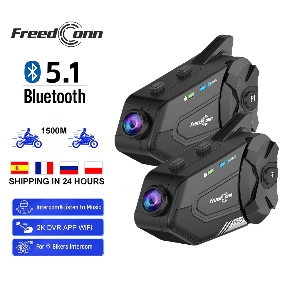Freedconn Motorcycle Intercom  - Universal Motorcycle Helmet Intercom Headset ulasan dan harga