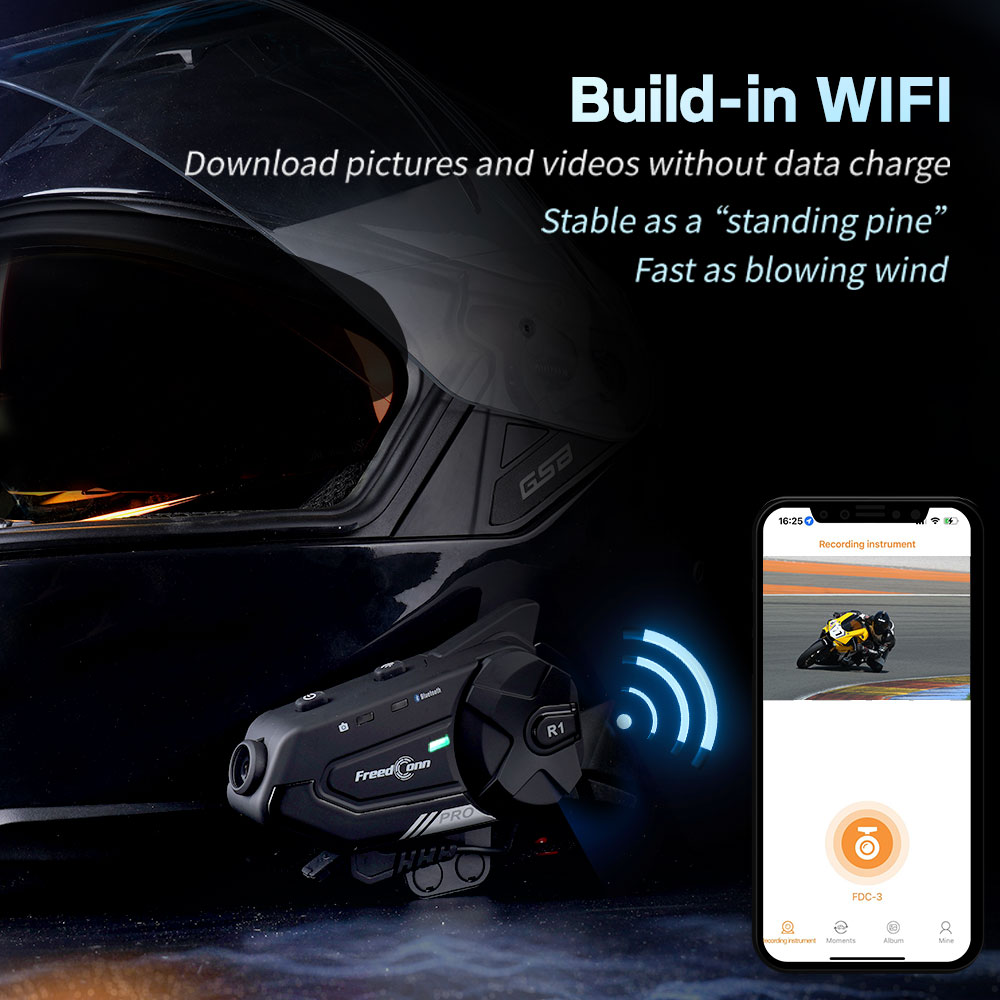 Freedconn Motorcycle Intercom  - Universal Motorcycle Helmet Intercom Headset ulasan dan harga