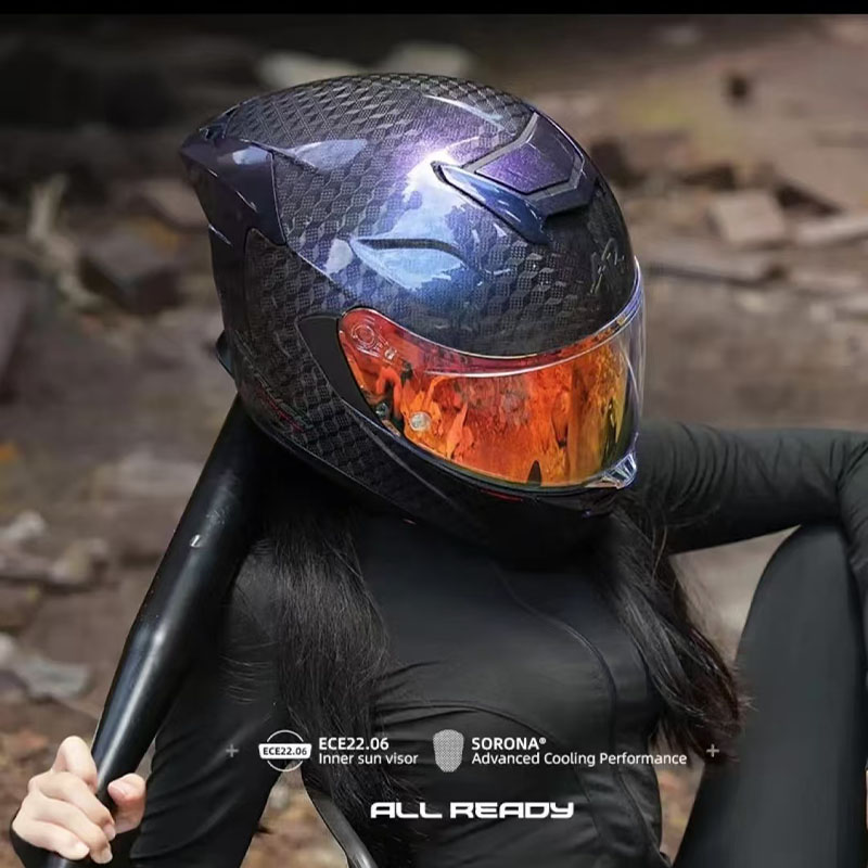 AR 12K Carbon Fiber Motorcycle - Carbon Fiber Lightweight Motorcycle Helmet ulasan dan harga