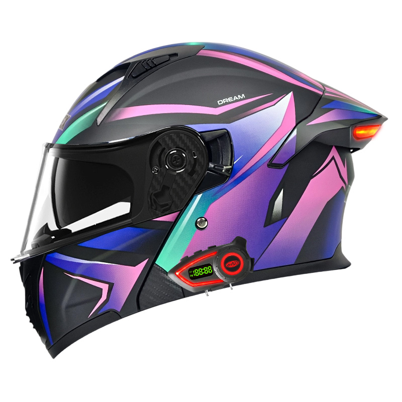 DOT Motorcycle Helmets Double  - Modular Flip Up Motorcycle Helmet Dot Approved ulasan dan harga