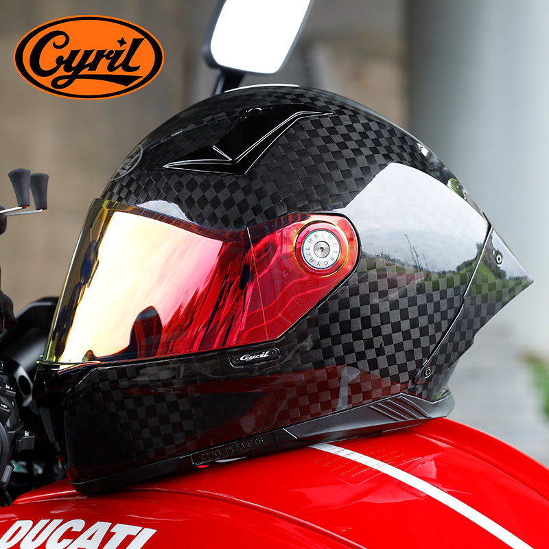 Carbon Fiber Full Face Motorcy - Carbon Fiber Lightweight Motorcycle Helmet ulasan dan harga