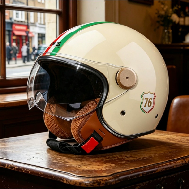 DOT Certification Open Face 3/ - Vintage Open Face Retro Helmet ulasan dan harga