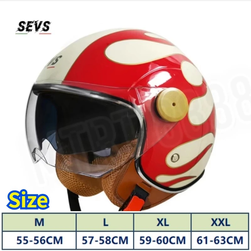 DOT Certification Open Face 3/ - Vintage Open Face Retro Helmet ulasan dan harga