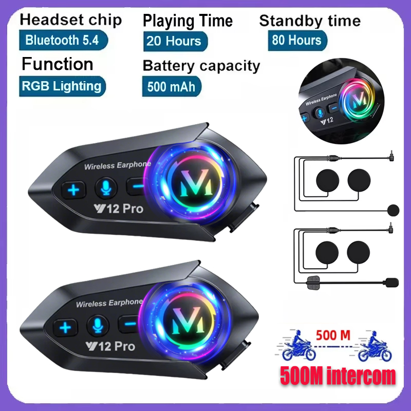 Y20 Pro 1/2x Motorcycle Interc - Universal Motorcycle Helmet Intercom Headset ulasan dan harga