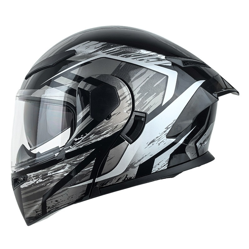 Dual Visor Modular Flip Up Mot - Modular Flip Up Motorcycle Helmet Dot Approved ulasan dan harga