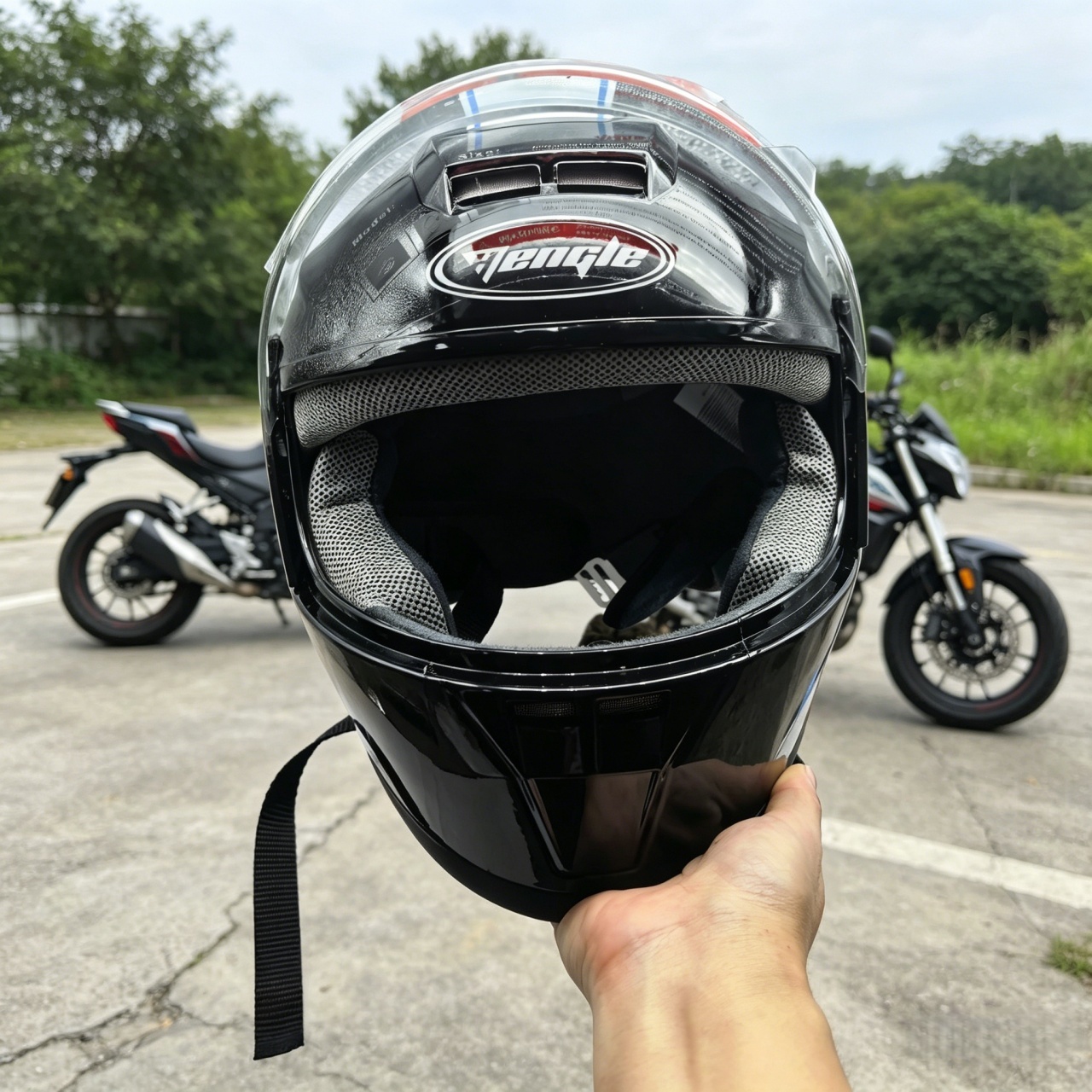 Full Face Motorcycle Helmet Du - Dual Visor Motorcycle Racing Helmet ulasan dan harga