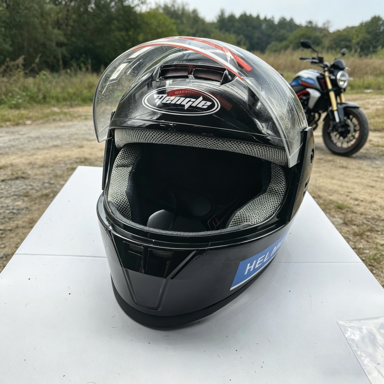 Full Face Motorcycle Helmet Du - Dual Visor Motorcycle Racing Helmet ulasan dan harga