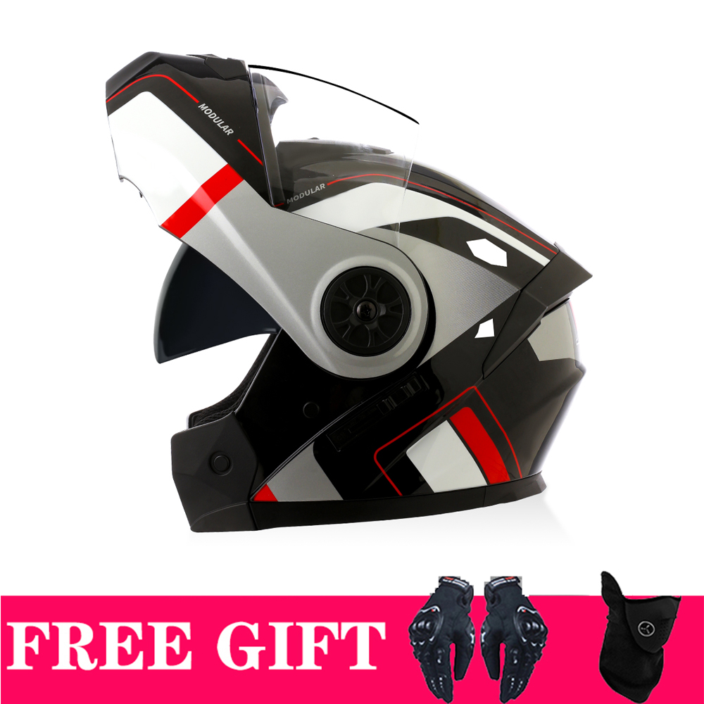 Double Visors Bluetooth Helmet - Full Face Motorcycle Helmet With Bluetooth ulasan dan harga