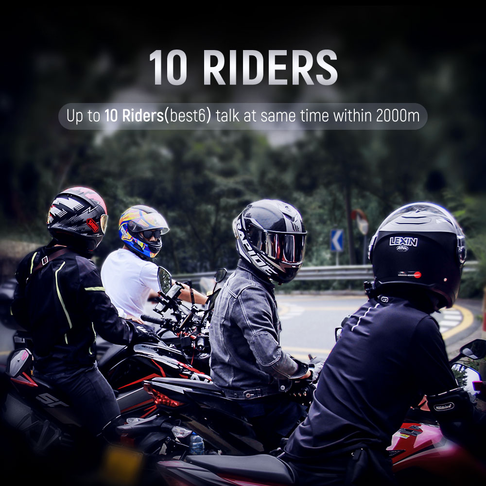 Lexin B4FM-X Bluetooth Motorcy - Universal Motorcycle Helmet Intercom Headset ulasan dan harga