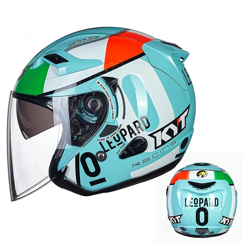 KYT Motorcycle Helmet Jet Vint - Vintage Open Face Retro Helmet ulasan dan harga