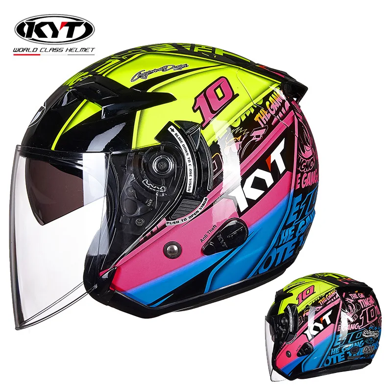KYT Motorcycle Helmet Jet Vint - Vintage Open Face Retro Helmet ulasan dan harga