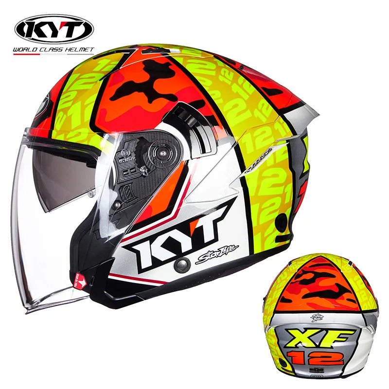KYT Motorcycle Helmet Jet Vint - Vintage Open Face Retro Helmet ulasan dan harga