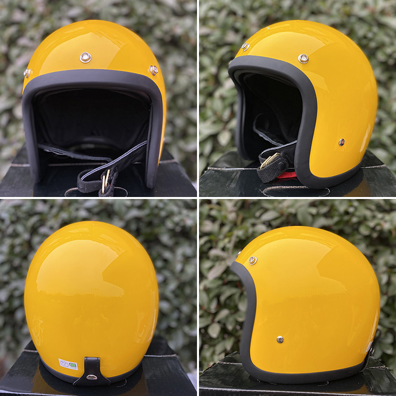 TT&COCASCOS Motorcycle Helmet  - Vintage Open Face Retro Helmet ulasan dan harga