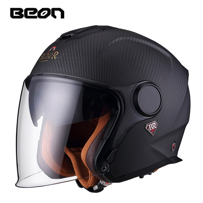 BEON BR23 Carbon Fiber 3/4 Ope - Carbon Fiber Lightweight Motorcycle Helmet ulasan dan harga