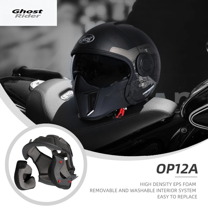 OP12A Modular Motorcycle Helme - Quick Release Buckle Motorcycle Helmet ulasan dan harga