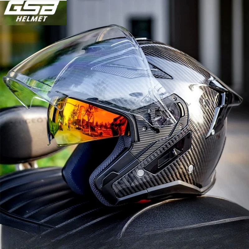 GSB Carbon Fiber Motorcycle He - Carbon Fiber Lightweight Motorcycle Helmet ulasan dan harga