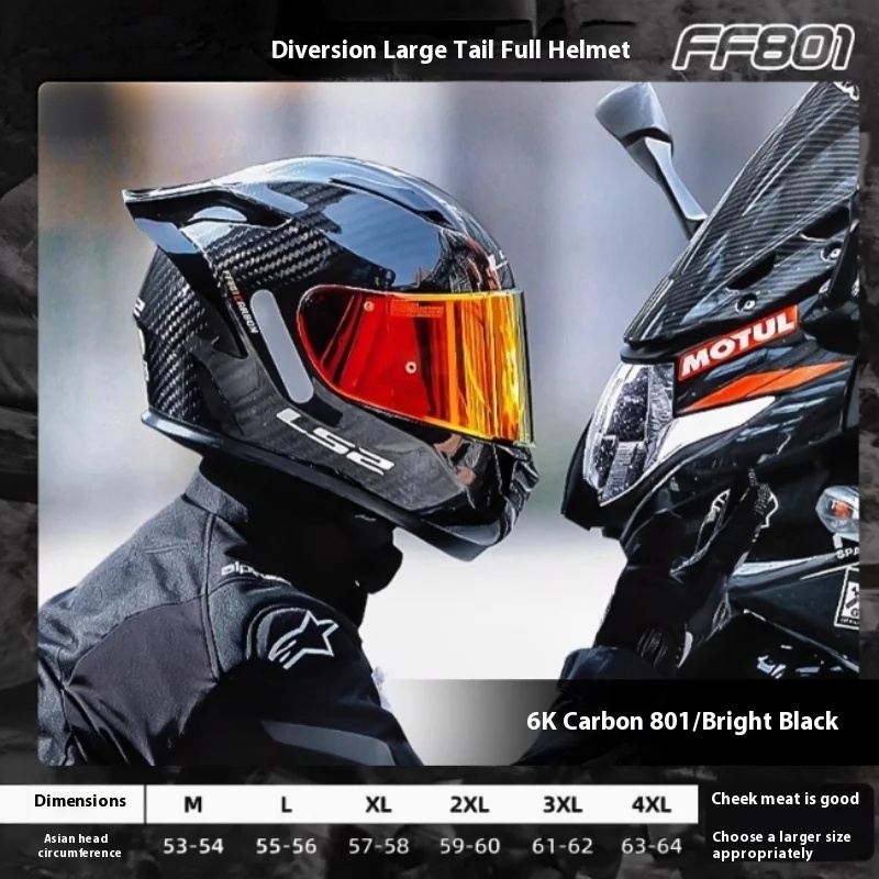 LS2  Carbon Fiber Full‑Face Mo - Carbon Fiber Lightweight Motorcycle Helmet ulasan dan harga