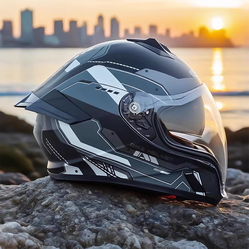 Adult Full Face Motorcycle Hel - Quick Release Buckle Motorcycle Helmet ulasan dan harga
