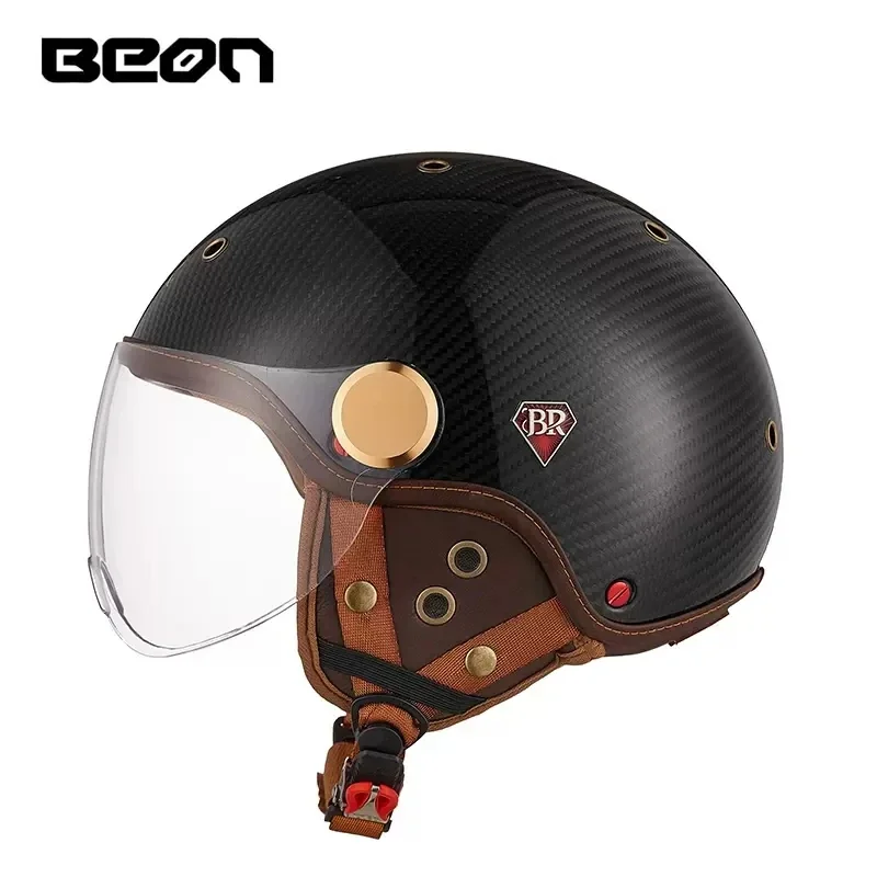 BEON BR13 Retro Open Face Half - Vintage Open Face Retro Helmet ulasan dan harga