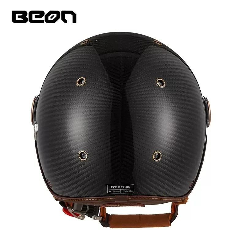 BEON BR13 Retro Open Face Half - Vintage Open Face Retro Helmet ulasan dan harga