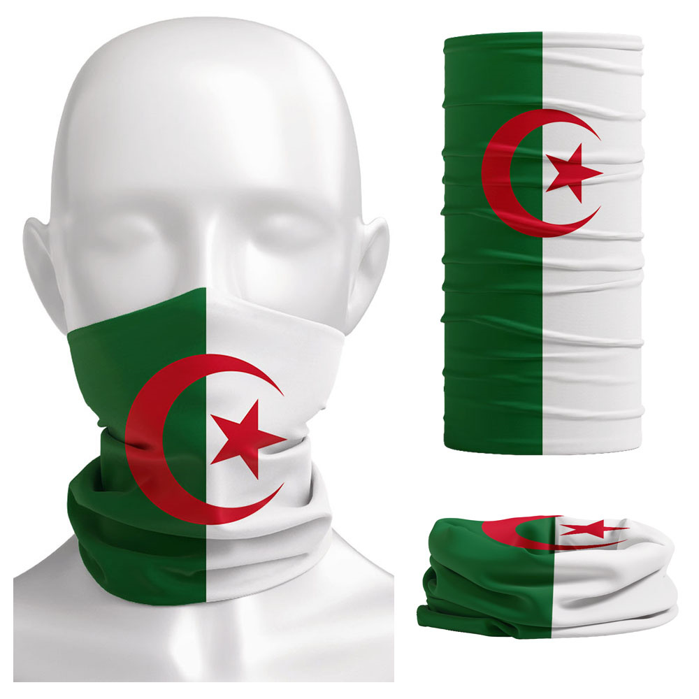 Algeria Flag Printed Bandana H - Riding Gear ulasan dan harga