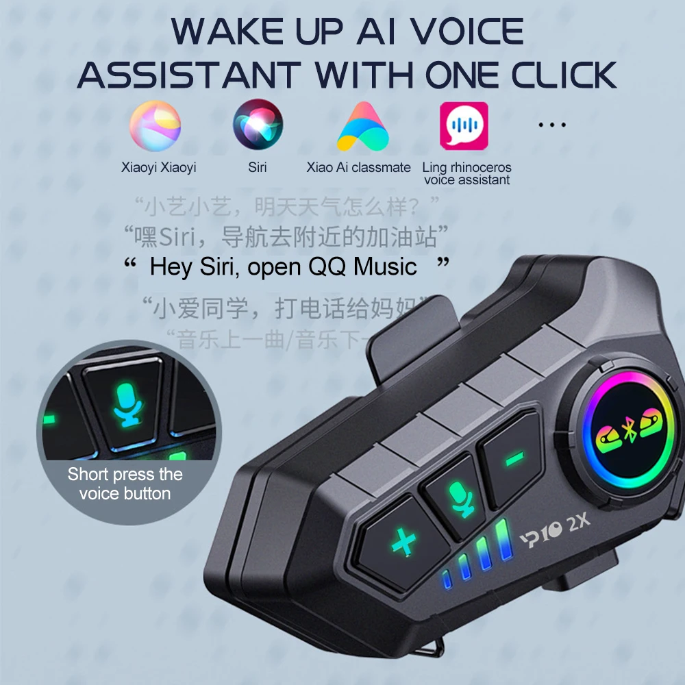 Y10 2x Motorcycle Intercom Blu - Universal Motorcycle Helmet Intercom Headset ulasan dan harga