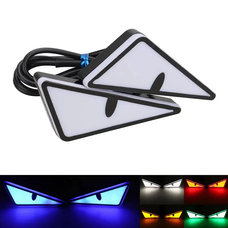 Universal Car LED Devil Eyes L - Universal Motorcycle Led Headlight Projector ulasan dan harga