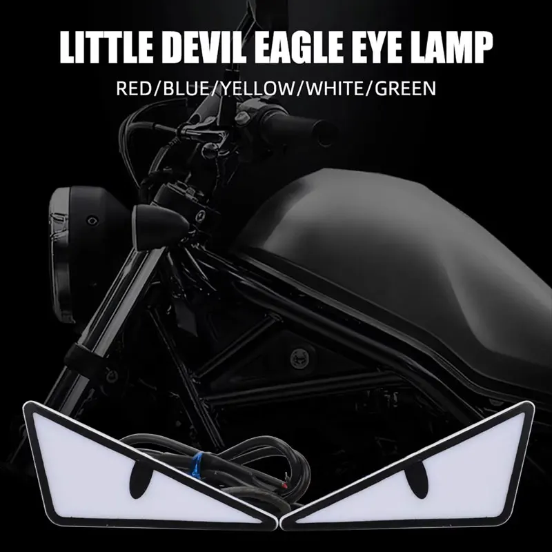 Universal Car LED Devil Eyes L - Universal Motorcycle Led Headlight Projector ulasan dan harga