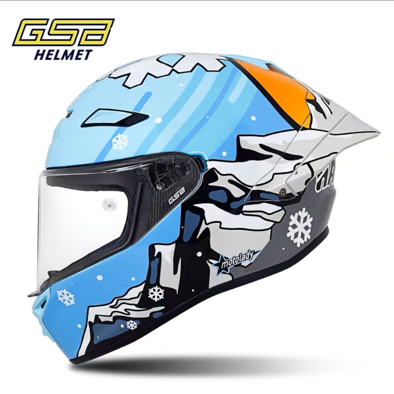GSB Carbon Fiber Helmet RC5 Mo - Carbon Fiber Lightweight Motorcycle Helmet ulasan dan harga