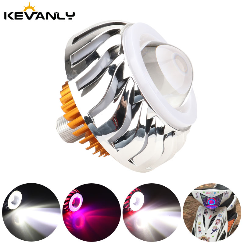 1pcs Car Motorcycle Headlight  - Universal Motorcycle Led Headlight Projector ulasan dan harga