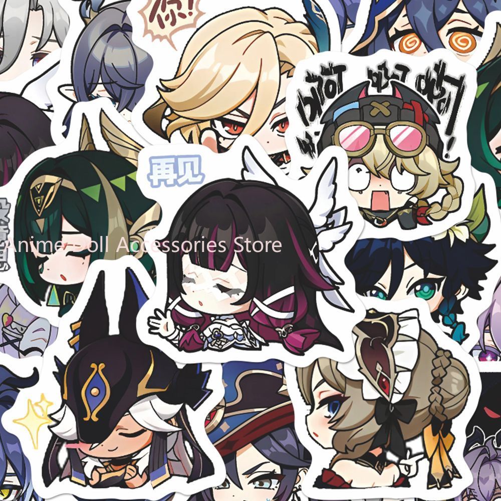 64PCS Genshin Impact Moon Maid - Motorcycle Helmets ulasan dan harga