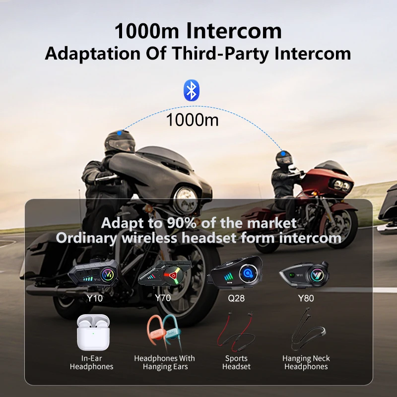 The New Q28-2X Motorcycle Helm - Universal Motorcycle Helmet Intercom Headset ulasan dan harga