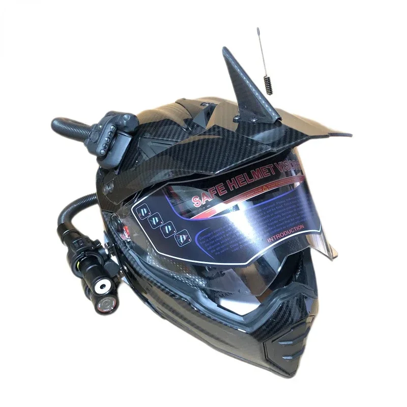 Retro Helmet Motorcycle Off-ro - Full Face Motorcycle Helmet With Bluetooth ulasan dan harga