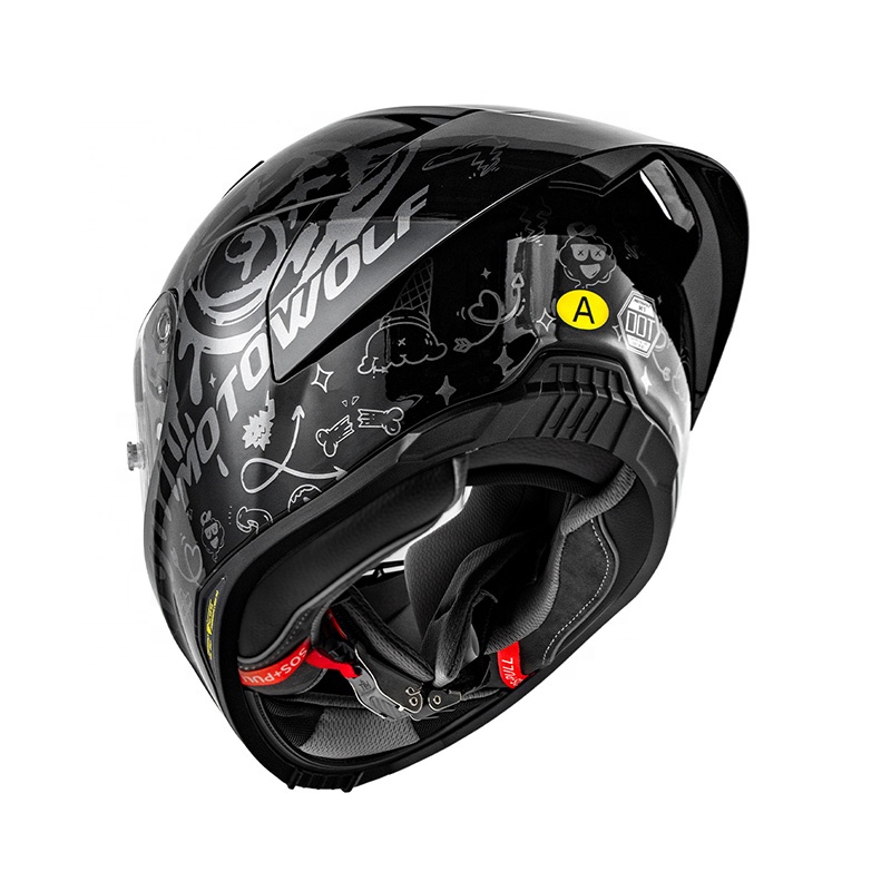 MOTOWOLF Modular Flip up Motor - Modular Flip Up Motorcycle Helmet Dot Approved ulasan dan harga